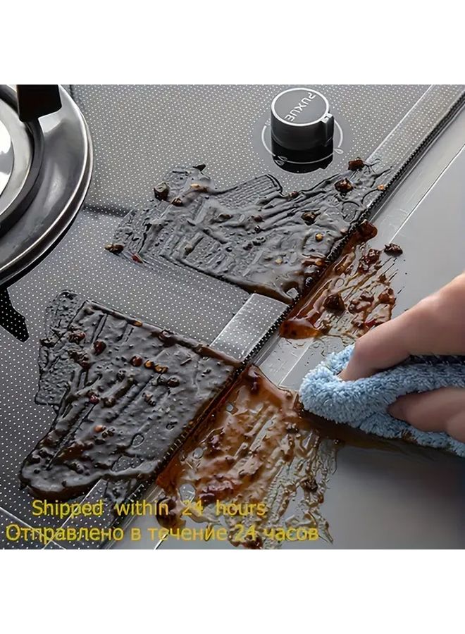 2 لفة 1 18 بوصة × 196 85 بوصة شريط سد شفاف ذاتي اللصق للمطبخ والحمام - Image 3