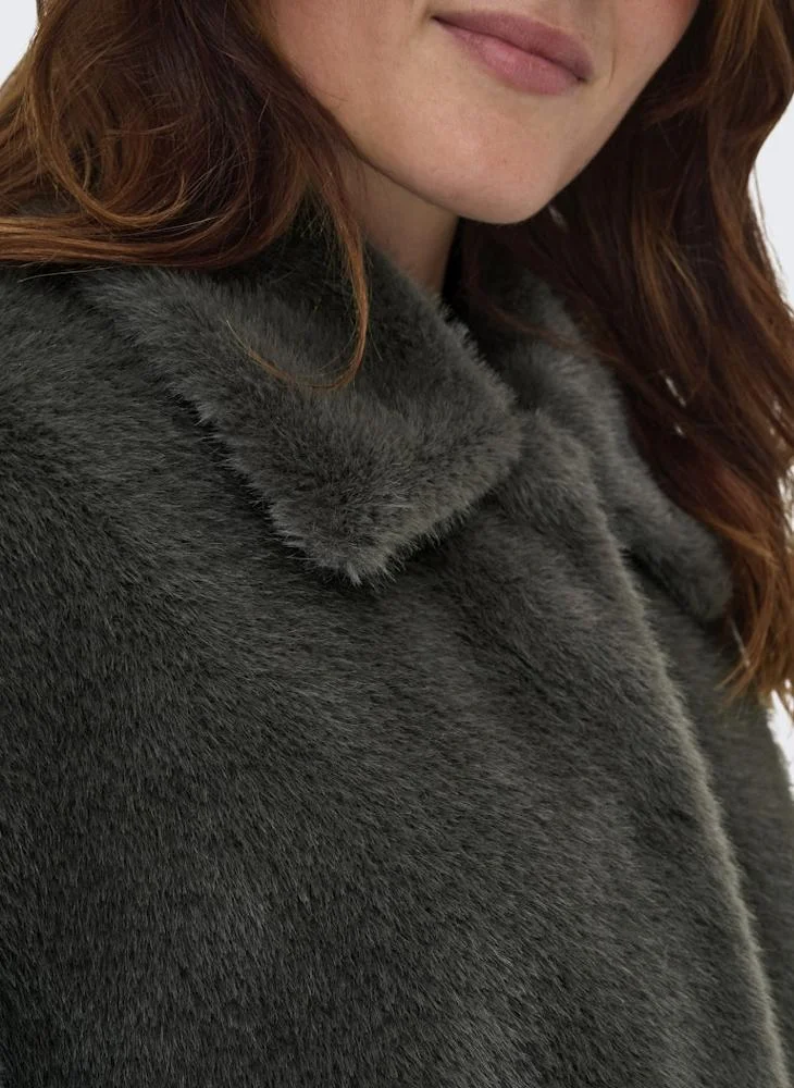 ONLY Faux Fur Cape Jacket