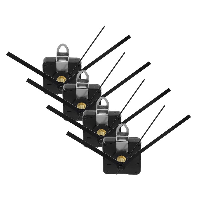 4 Sets Silent Quartz Shaft Clock Movement Kit: 22mm Shaft With Unique Hands - Diy Wall Clocks Mechanism Repair Parts - Image 3