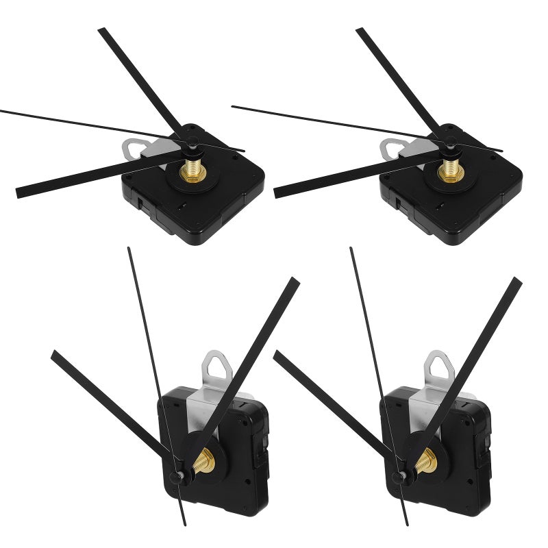 4 Sets Silent Quartz Shaft Clock Movement Kit: 22mm Shaft With Unique Hands - Diy Wall Clocks Mechanism Repair Parts - Image 4