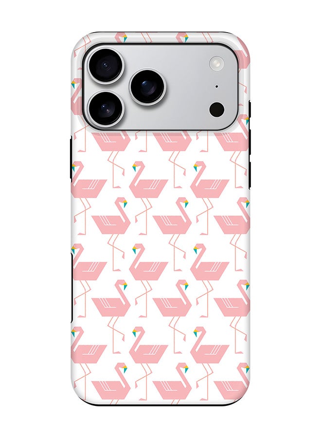 Stylizedd Tough Pro Magnetic Case for iPhone 17 Pro Max, Dual Layer hybrid PC + TPU Mobile Cover Matte - Feminine Flamingos