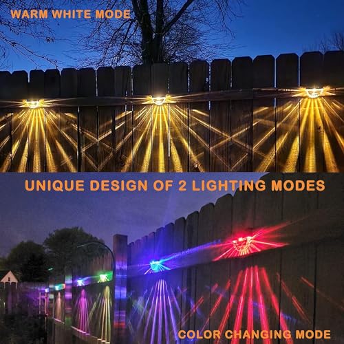 BRIGATTES Solar Light Outdoor for Garden Balcony led Wall lamp Wall Fence Step Waterproof Light Solar Panel Light Decoration for Home,Garden for Deck,Patio,Railing Step Light (20) - Image 4