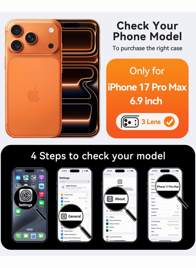 SOKAD MagSafe Matte Black Case for iPhone 17 Pro Max, Full Camera Protection - Image 2