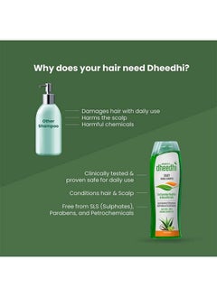 dhathri Dheedhi Daily Herbal Shampoo ; Mild Shampoo For Daily Use ; Helps To Restore Natural Shine And Strength Of Hair ; 100Ml ; Pack Of 2  - Image 4
