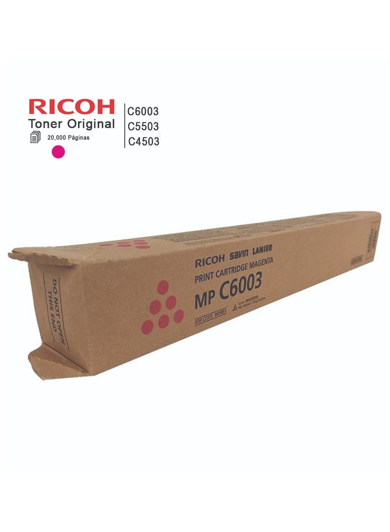 RICOH Toner Ricoh MP C6003 Para C6003, C5503, C4503- Magenta - Image 1