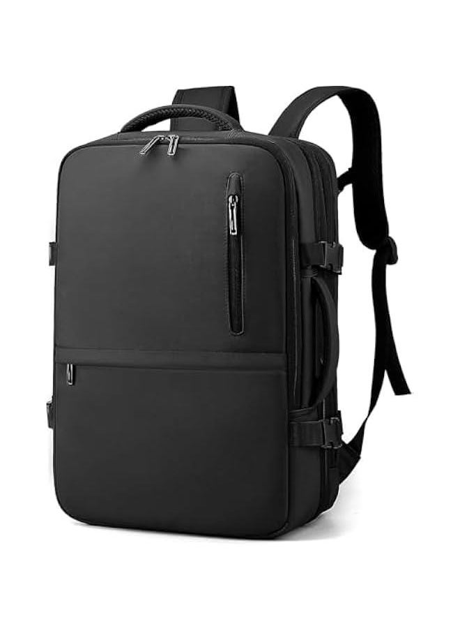 HOOKOR Travel Backpack - Women Men Expandable Waterproof Laptop Backpack Casual Carry On Bag With USB Charging Port  - Image 1