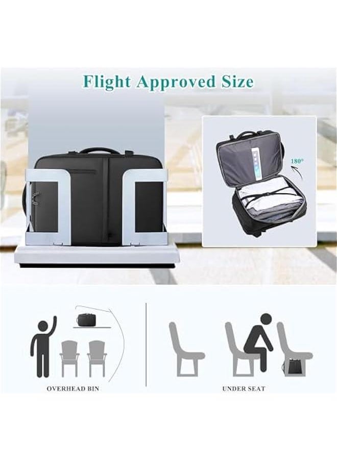 HOOKOR Travel Backpack - Women Men Expandable Waterproof Laptop Backpack Casual Carry On Bag With USB Charging Port  - Image 2