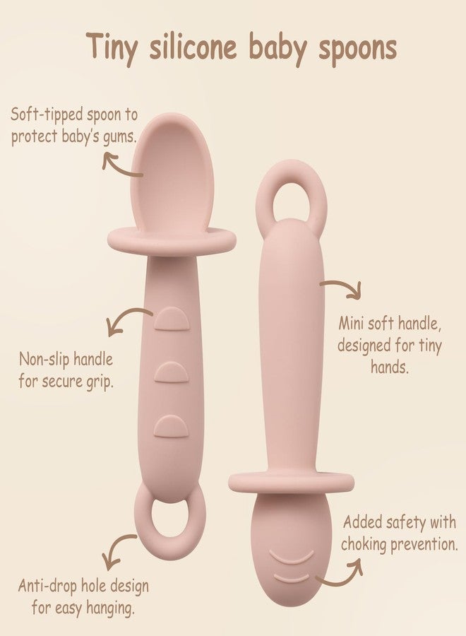 YIVEKO Baby Plates with Suction Silicone Baby Spoons Divided Baby Plates Silicone Baby Safety Toy Straps Baby Bottle Bungees Baby Feeding Set All-in-one-Brown - Image 4