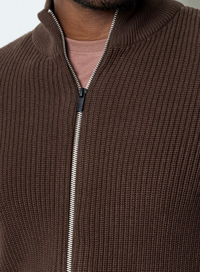 French Connection 1/2 Zip Knit Jumper - Image 4