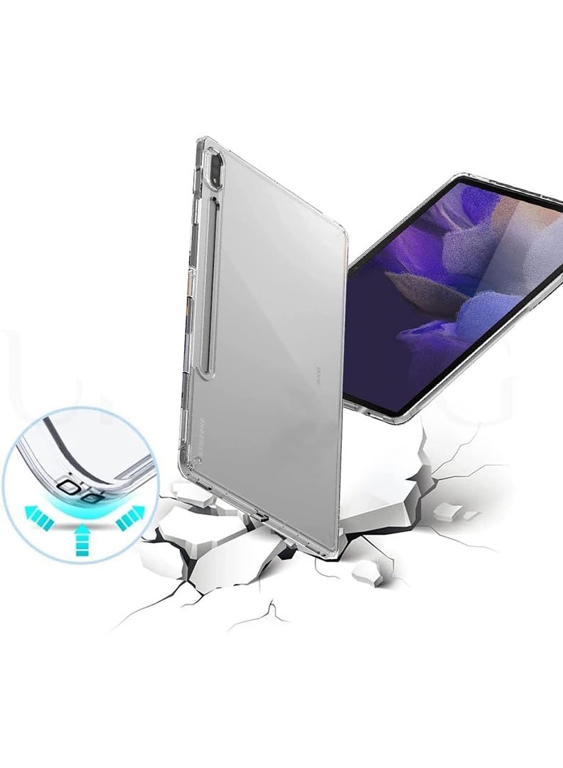 Theodor Clear Case For Samsung Galaxy Tab S9/ S8/ S7 11-Inch, Shock-Absorption TPU Cover with Reinforced Corners, Soft Flexible & Crystal Clear Protective Bumper Case - Image 2