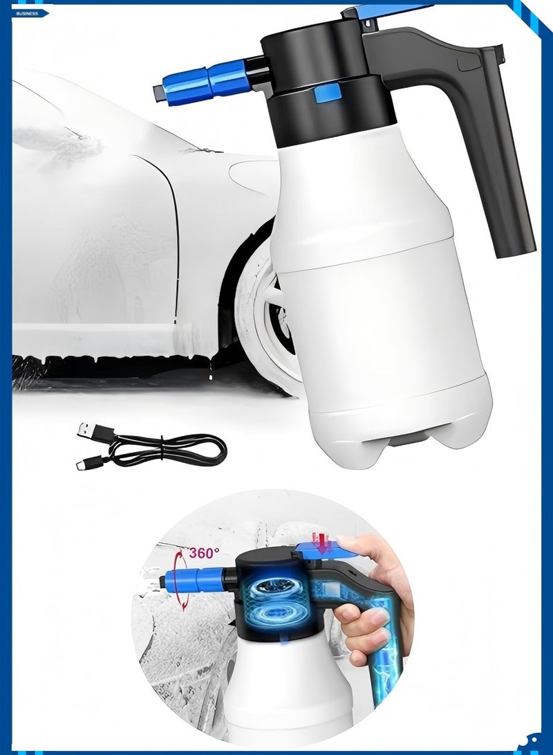 بخاخة رغوة سيارة كهربائية ، مناسبة للمنزل ، تنظيف جمال السيارة في الحديقة ، إكسسوارات سيارة (1.5 لتر) - Image 1
