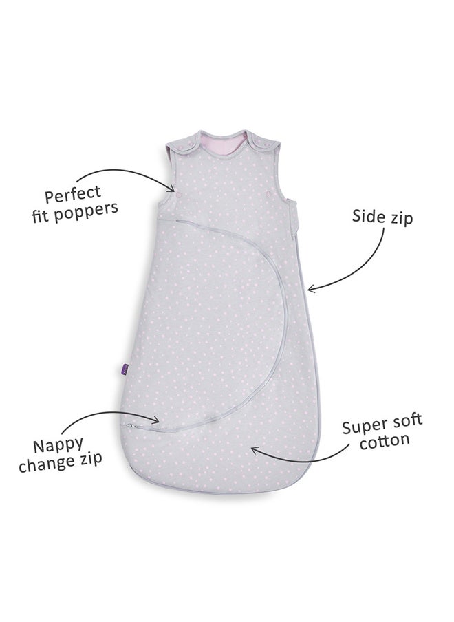 Snuz - Pouch Sleeping Bag For Infant And Baby Clever Nappy Change Zip 100% Cotton For Temperatures If 21 - 23 Celsius Suitable From 0 To 6 Months Maximum Baby Length 68 Cm Rose - Image 1