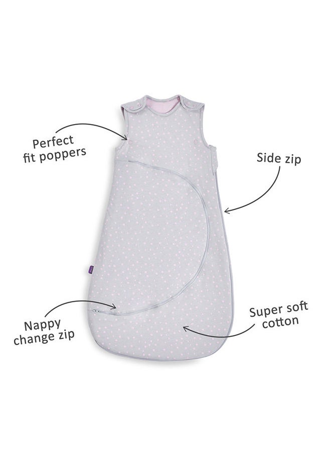 Snuz - Pouch Sleeping Bag For Infant And Baby Clever Nappy Change Zip 100% Cotton For Temperatures If 21 - 23 Celsius Suitable From 0 To 6 Months Maximum Baby Length 68 Cm Rose - Image 1