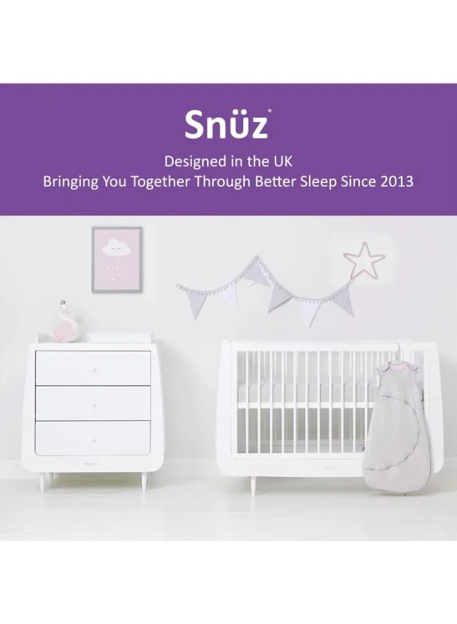Snuz Pouch Sleeping Bag For Infant And Baby Clever Nappy Change Zip 100% Cotton For Temperatures If 21 - 23 Celsius Suitable From 0 To 6 Months Maximum Baby Length 68 Cm Rose