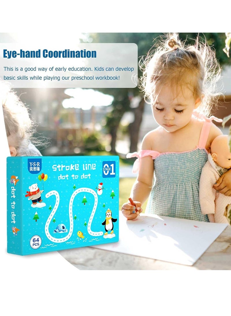 general Training and Calligraphy Control, Writing and Drawing Exercise Book, Basic Skills for Kids, Preschool Workbooks for - Image 3