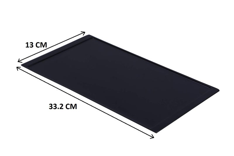DOLPHY صينية دولفي ميلامين لتقديم الطعام والمشروبات والشاي (أسود) - Image 2