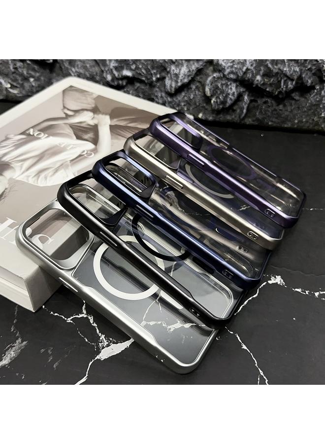 S-TOP Case For iPhone 13 Pro Max Blade Electroplating Frosted MagSafe Magnetic Phone Case - Image 2
