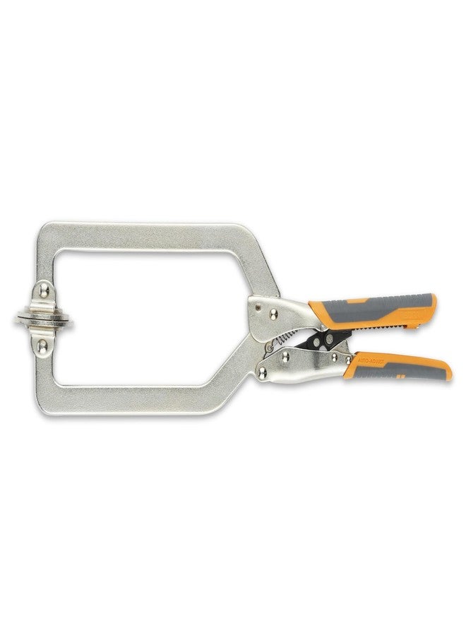 BORA Auto Adjust 6 inch Locking Vise Grip Clamp - Heavy Duty Multi Purpose Welding Clamps with Comfortable Grips Perfect C Clamp for Woodworking, Welding, and Metalworking - Image 1