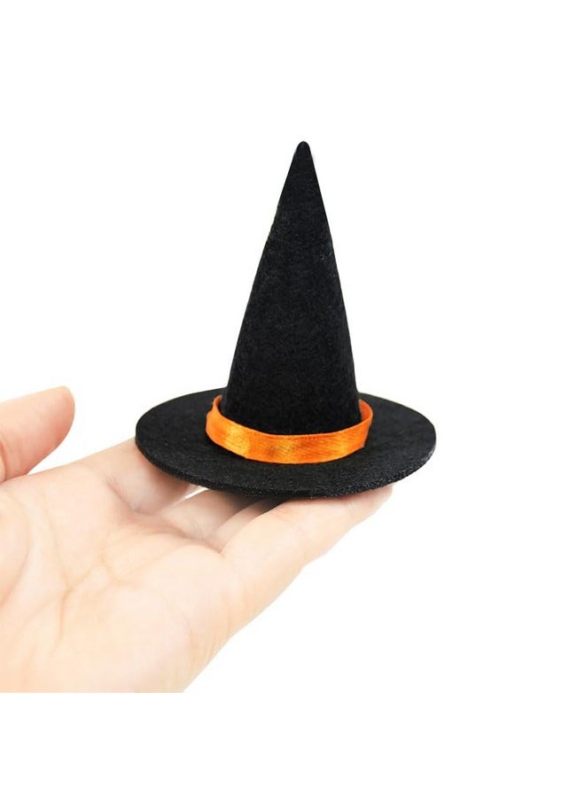 Oarkive 6Pcs Mini Felt Witch Hats - Bulk Tiny Wizard Hats For Crafts, Wine Bottle Decor, And Halloween Decorations  - Image 2