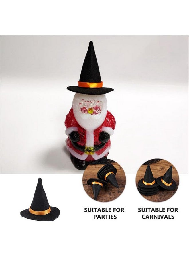 Oarkive 6Pcs Mini Felt Witch Hats - Bulk Tiny Wizard Hats For Crafts, Wine Bottle Decor, And Halloween Decorations  - Image 5