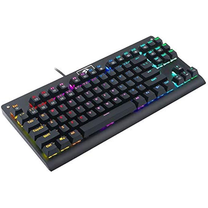 REDRAGON K568RGB KEYBOARD GAMING BLUE SWITCH USB WIRED MECHANICAL 87KEYS 8BACKLIT MODE WITH KEYCAP PULLER FOR PC COMPUTER GAMER - Image 2