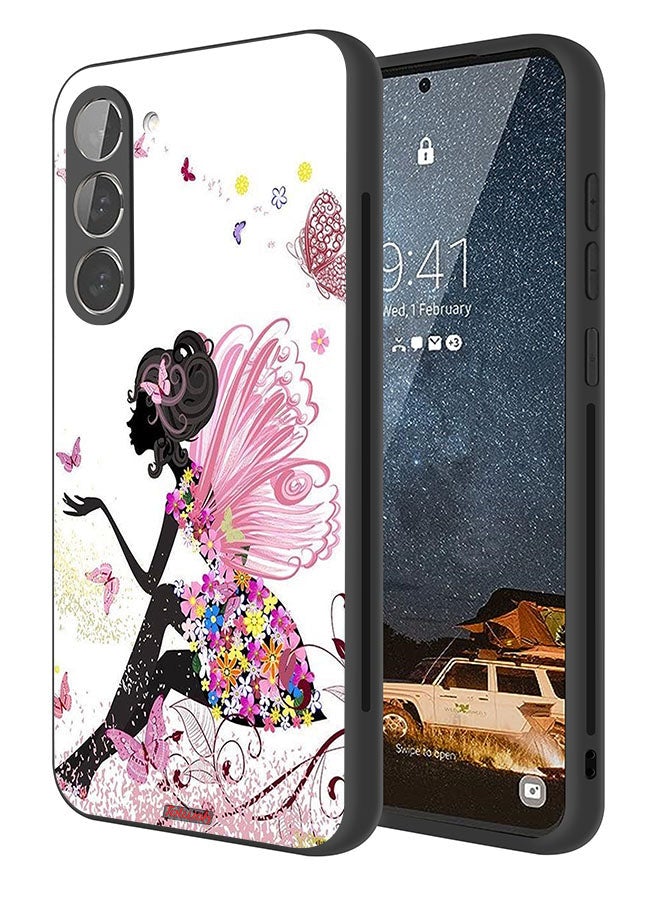 Tolwak Samsung Galaxy S23 Plus 5G Protective Case Cover Butterfly Girl Artwork - Image 1