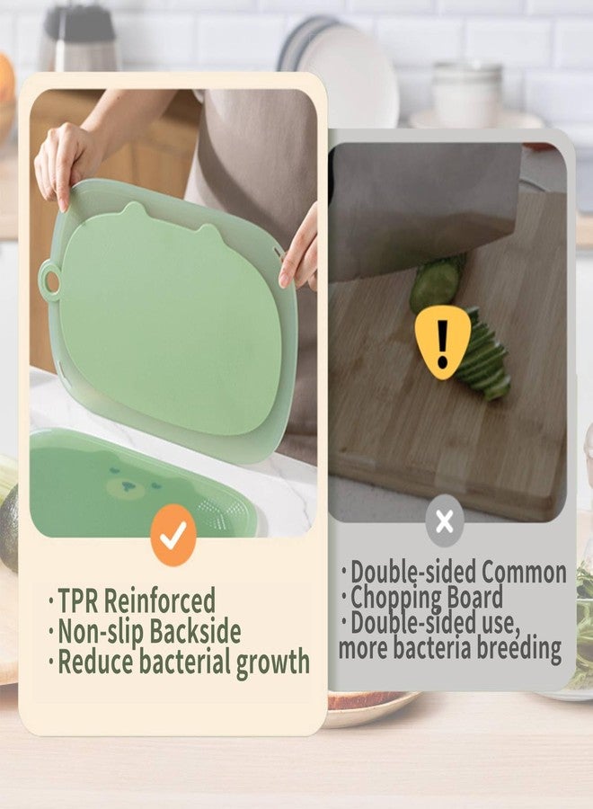 Dancepanda Cutting Boards for Kitchen Dishwasher Safe,Large Plastic Cutting Board(8.5"×13.5") - Image 4