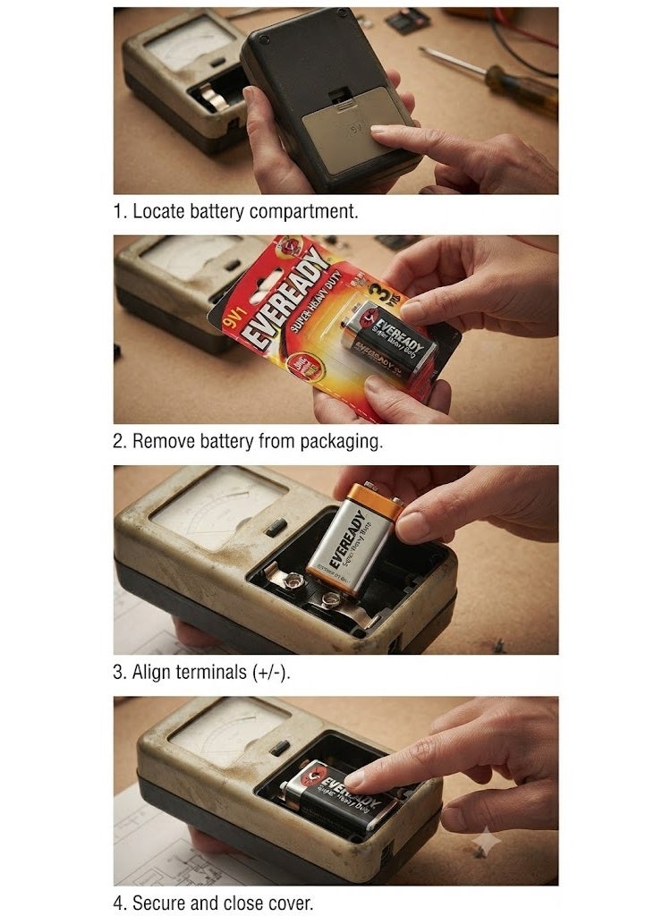 Eveready 9V Super Heavy Duty Batteries 1222 BP1 - Image 2