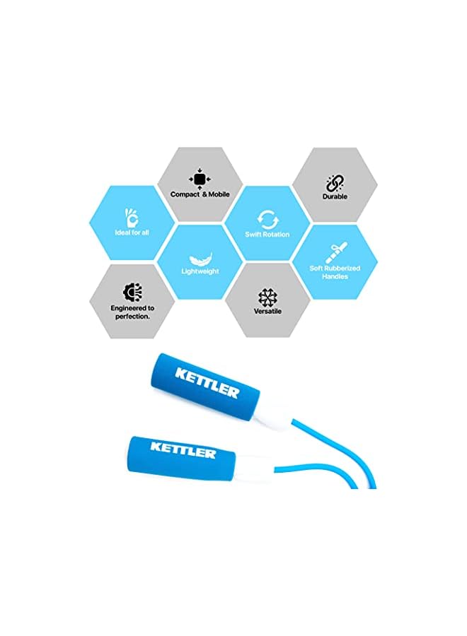 KETTLER Jump Rope, German Technology-Powered Tangle-Free Skipping Rope With Compact Design, Ergonomic Handles For Men And Women, Ideal For Speed Jumping, Boxing, Cardio Endurance & More. - Image 2