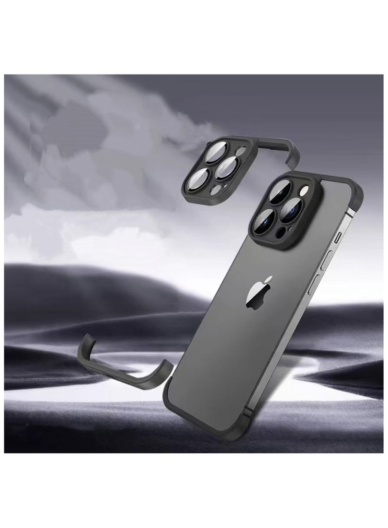 Captaintech iPhone 15 Pro Case with Camera Lens Protector – Slim  TPU Cover | Soft Flexible & Protective Phone Cover - Image 1