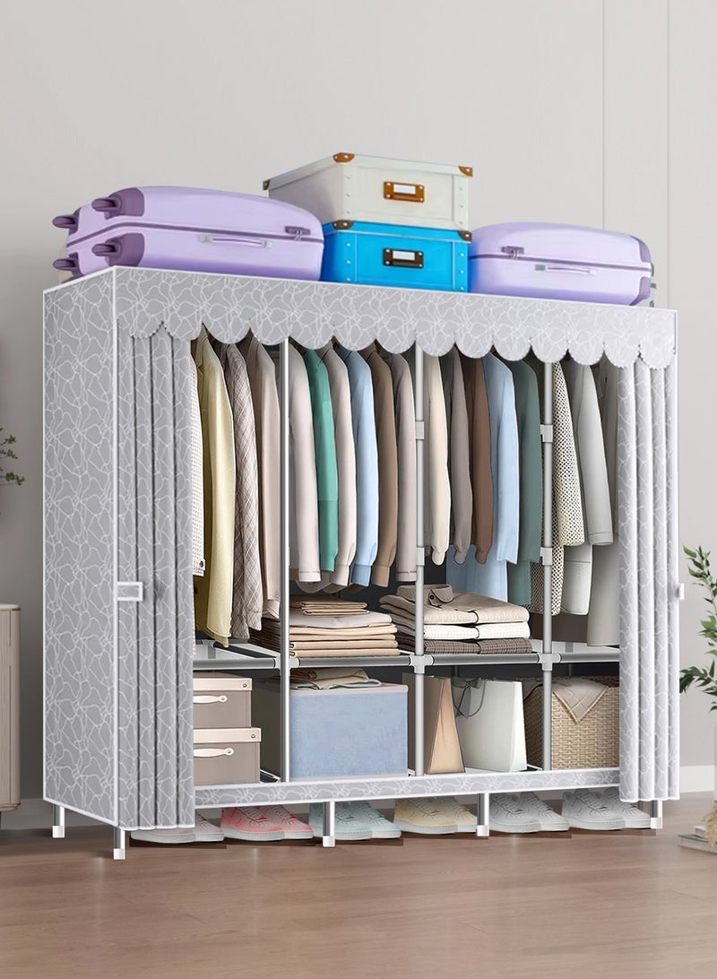 HomarKet Premium Fabric Wardrobe Organizer Portable Wardrobe Closet Clothes Organizer - Image 2
