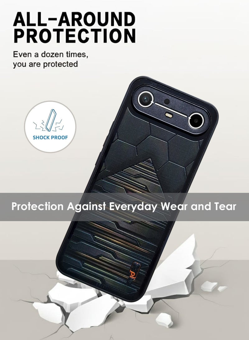Tecno Pova Slim Hand Grip Case Cover - Magnetic Hand Grip Holder & Kickstand Case For Tecno Pova Slim - Strong Grip for Magnetic Car Holder, Stylish Silicone Case & Functional, Ultimate Convenience & Hands-Free Viewing - Image 2