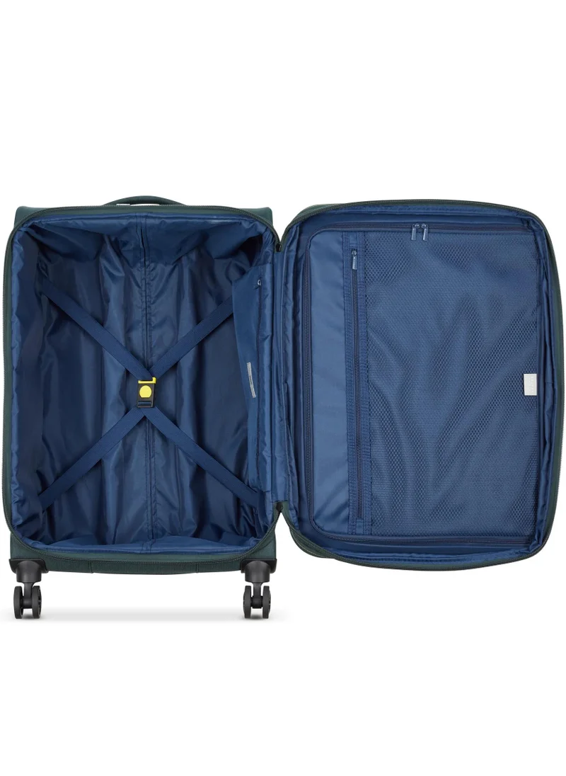 DELSEY Paris  brochant 3.0, 67 cm 4-double wheeled softcase expandable check-in luggage trolley case - pine  | Best Price UAE