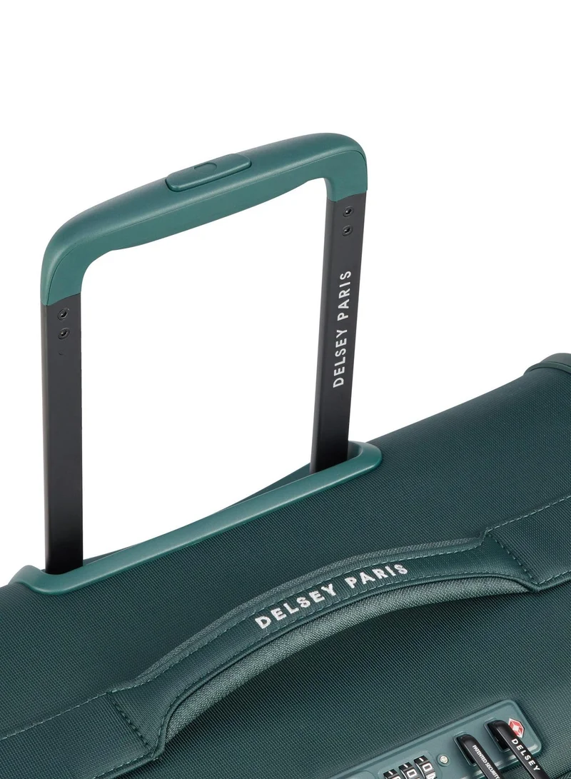 DELSEY Paris  brochant 3.0, 67 cm 4-double wheeled softcase expandable check-in luggage trolley case - pine  | Best Price UAE