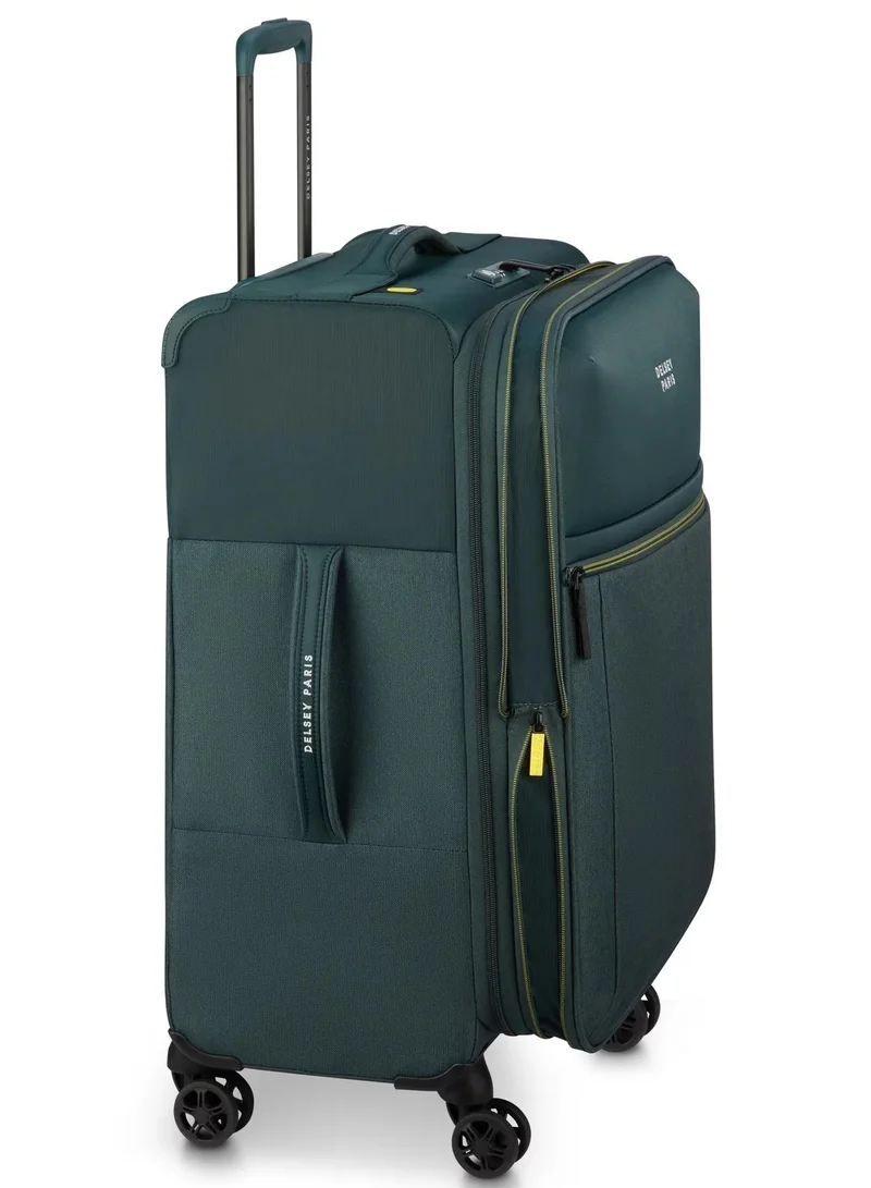 DELSEY Paris  brochant 3.0, 67 cm 4-double wheeled softcase expandable check-in luggage trolley case - pine  | Best Price UAE