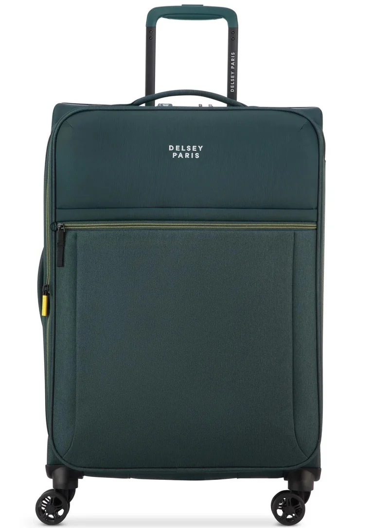 ديلسي _باريس brochant 3.0, 67 cm 4-double wheeled softcase expandable check-in luggage trolley case - pine