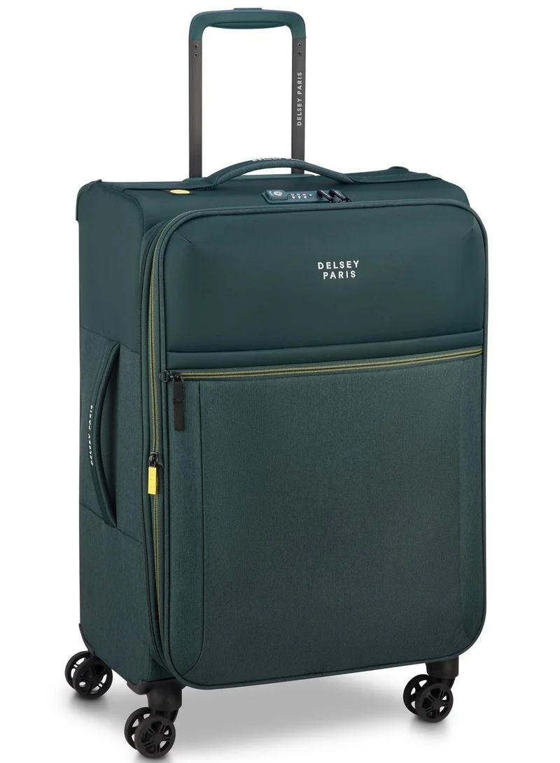 ديلسي _باريس brochant 3.0, 67 cm 4-double wheeled softcase expandable check-in luggage trolley case - pine