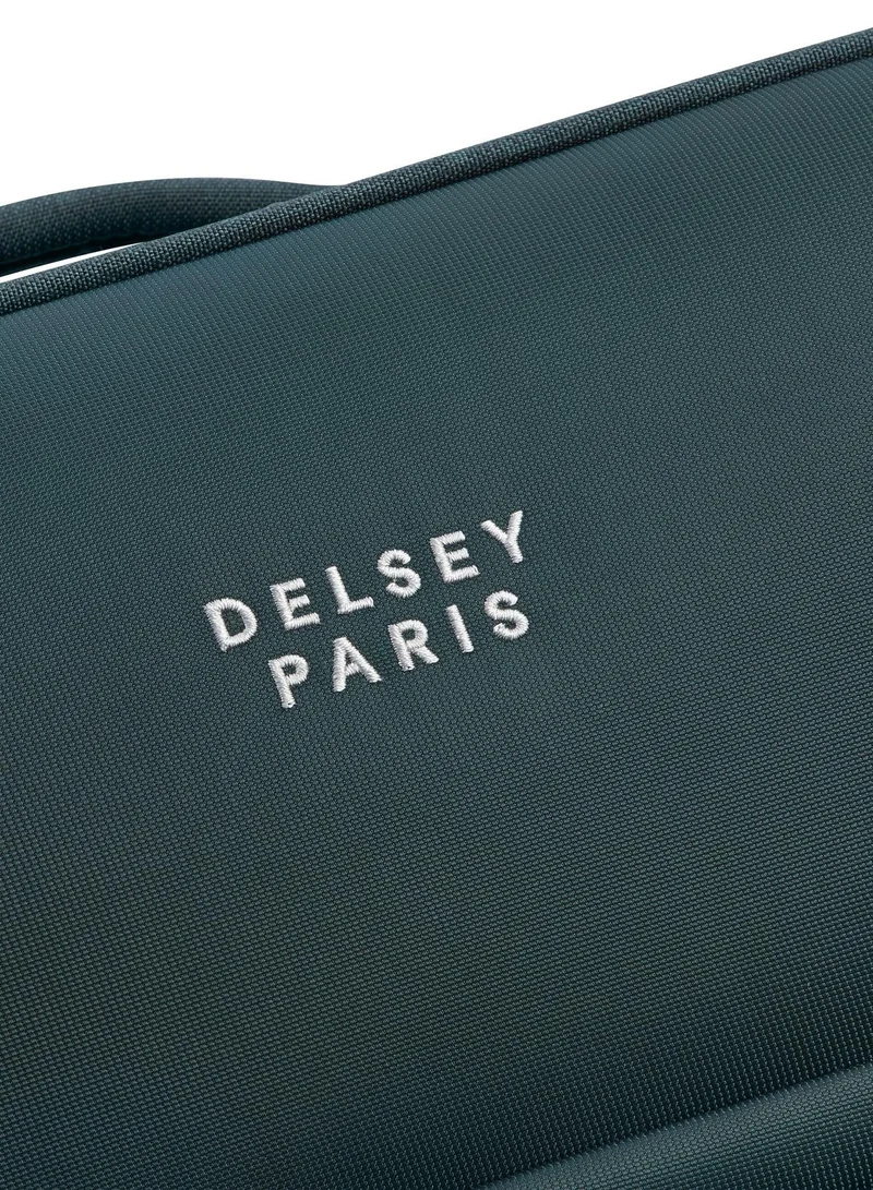 DELSEY Paris  brochant 3.0, 67 cm 4-double wheeled softcase expandable check-in luggage trolley case - pine  | Best Price UAE
