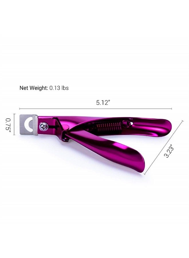MelodySusie Acrylic Nail Clippers, Professional Nail Clippers Cutters for Acrylic Nails Fake Nail Tips, Adjustable Stainless Nail Trimmer, Manicure Tool for Salon Home Nail Art, Plum - Image 5