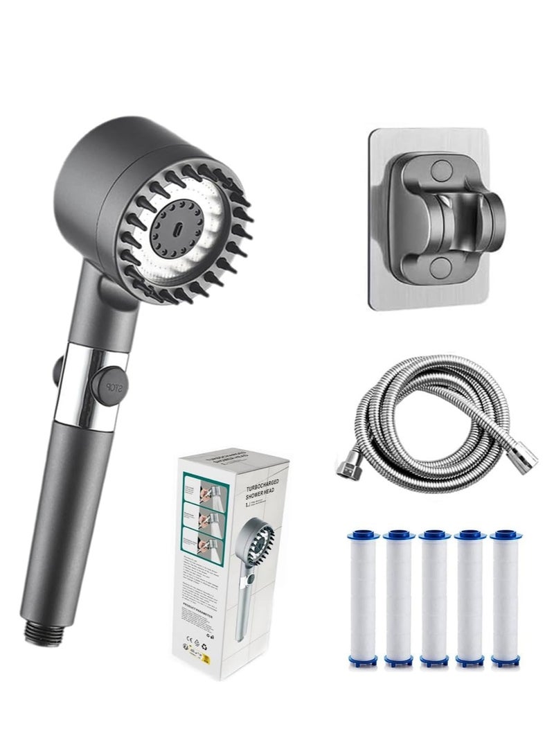 Drivse Showerhead, Ion Drops Shower Head, DrivseTurbo with Built-in Filter Handheld Turbo Showerhead (1 Set) (1PCS) - Image 1