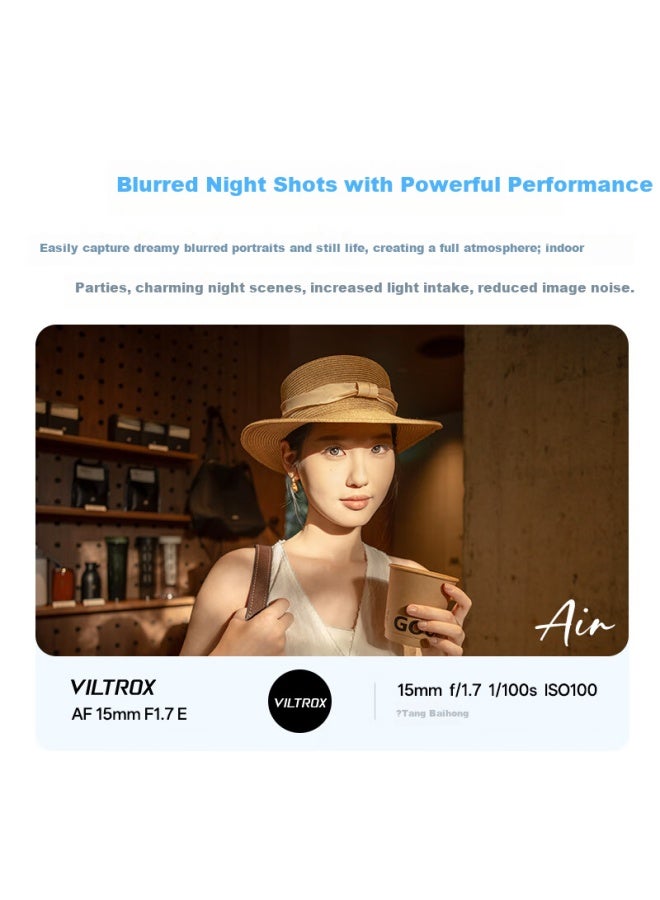 Viltrox Af 15mm F1.7 E Sony Large Aperture Auto Focus Wide-angle Prime Lens Suitable For A6400, Fx30, A6700, Zv-e10ii Mirrorless Cameras - Image 2
