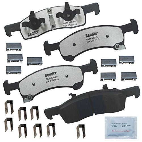 Bendix Fleet Metlok MKD934FM Semi-Metallic Front Brake Pads for Ford Expedition 2006-2003, Lincoln Navigator 2006-2003 - Image 1