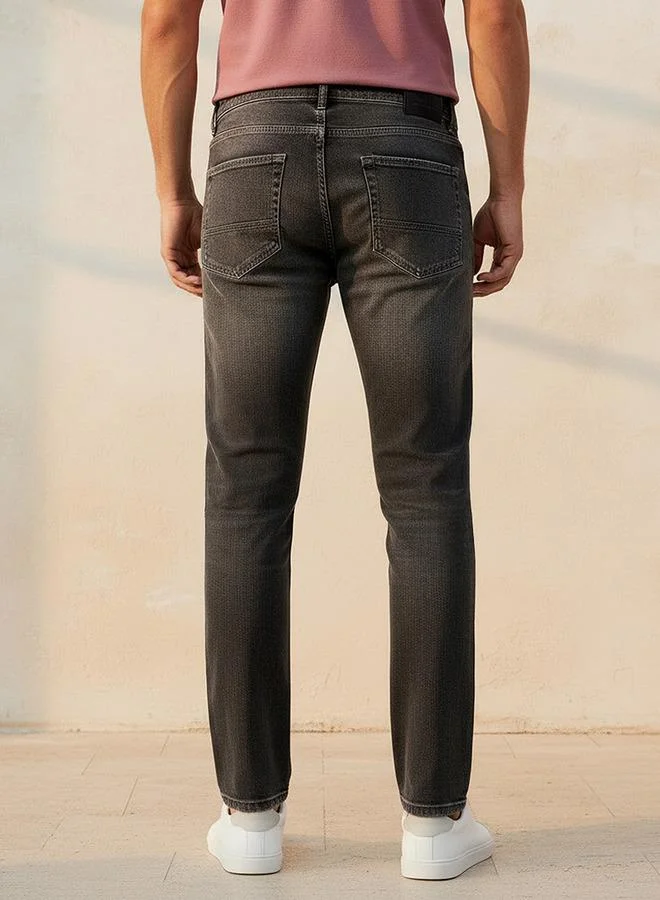 Splash FAV GREY Men Slim Fit Mid Rise Jeans for Men | Best Price UAE