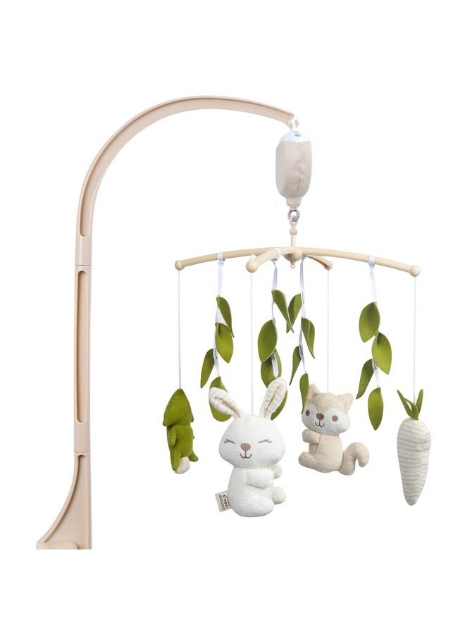 COTTONBEBE Crib Mobile 35 Lullaby Muisc Organic Cotton Baby Mobiles For Cribs & Pack N Play Easy To Install Stuffed Animals Hanging Toys Newborn Boys & Girls Safari Nursery Decor - Image 1