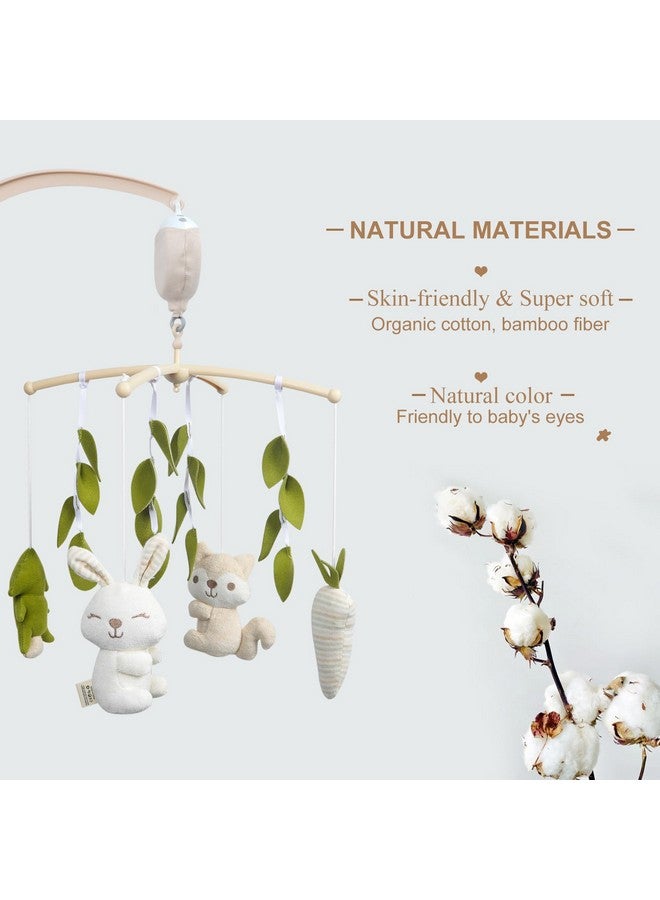 COTTONBEBE Crib Mobile 35 Lullaby Muisc Organic Cotton Baby Mobiles For Cribs & Pack N Play Easy To Install Stuffed Animals Hanging Toys Newborn Boys & Girls Safari Nursery Decor - Image 4