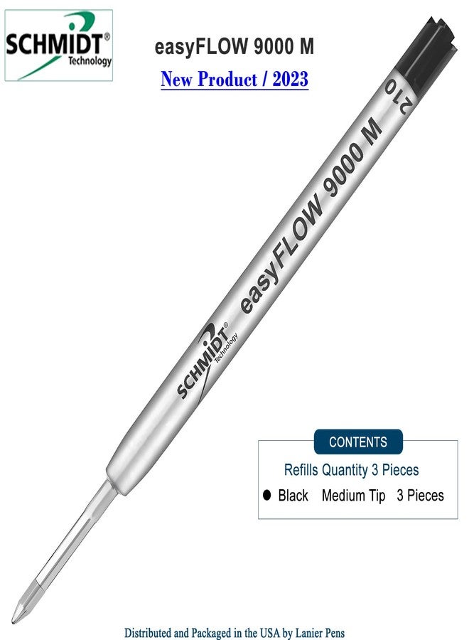 Lanier Pens Imprinted Schmidt easyFLOW9000 Ballpoint Refill- Medium Tip 1.0mm, Black Ink - Pack of 3 - Image 5