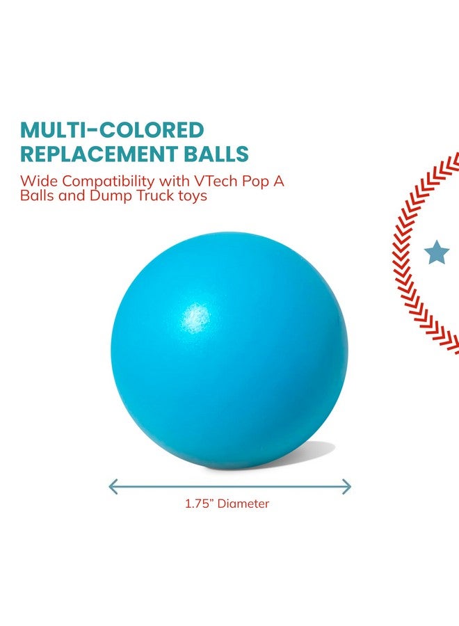 Botabee Multi-Colored Replacement 6 Ball Set for VTech Pop-a-Balls Push and Pop Bulldozer Toy - Vibrant, Colorful Balls Compatible with Vtech Bulldozer Ball Popper Toy - Image 3