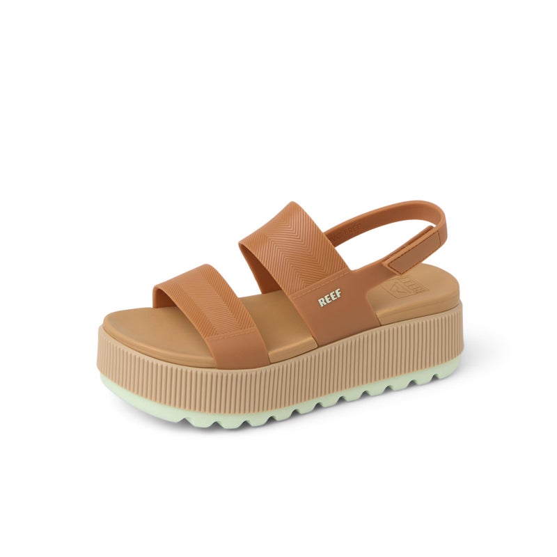 REEF Women's Water Vista Higher Platform Sandal, Water Friendly, Adjustable Strap, Almond/Ambrosia, 7 - Image 1