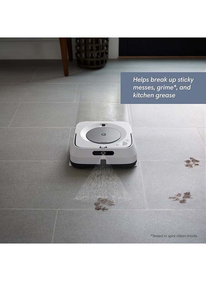 iRobot Braava Jet M6138 Connected Robot Mop With Precision Jet Spray Wet Mopping And Dry Sweeping Maps Your Home Recharges And Resumes 2 Year Warranty On Robot 1 Year On Battery, White 0.12 ml 240 W M613840 White - Image 4