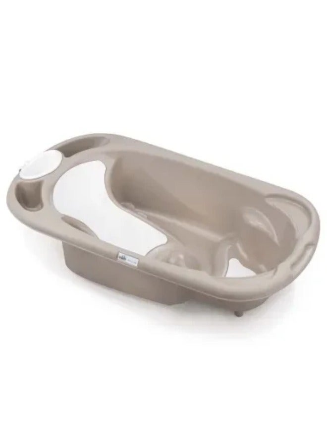 cam Baby Bath Tub  - Beige - Made In Italy - Compact Folding - Incline  Babies From 0 To 6 Months And One Seat With Armrests For Babies From 6 To 12 Months - Portable With Storage - Image 2